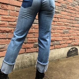 SOLD Vintage patchwork pocket distressed jeans ☺️